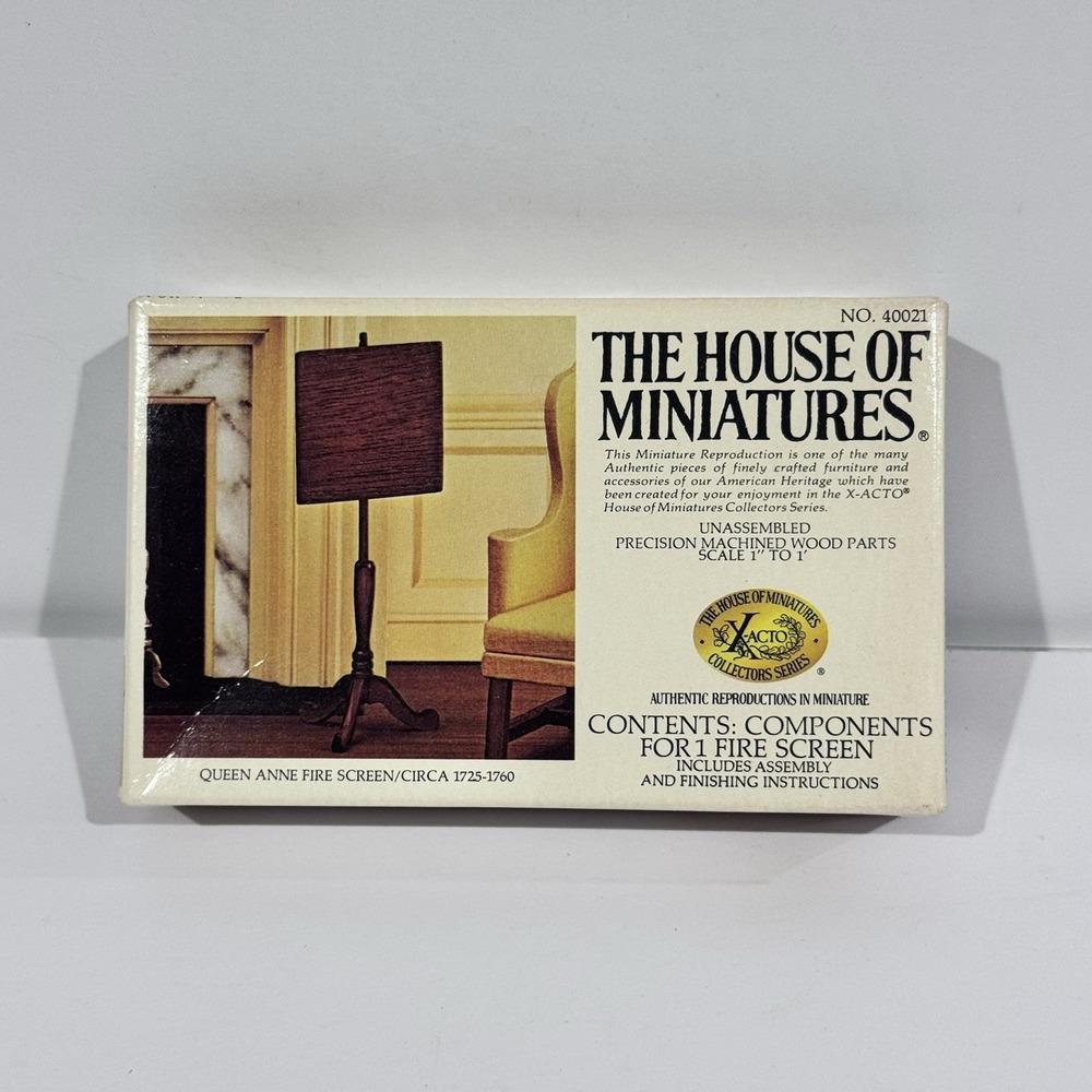 The House of Miniatures Queen Anne Fire Screen No. 40021 Dollhouse Furniture NEW